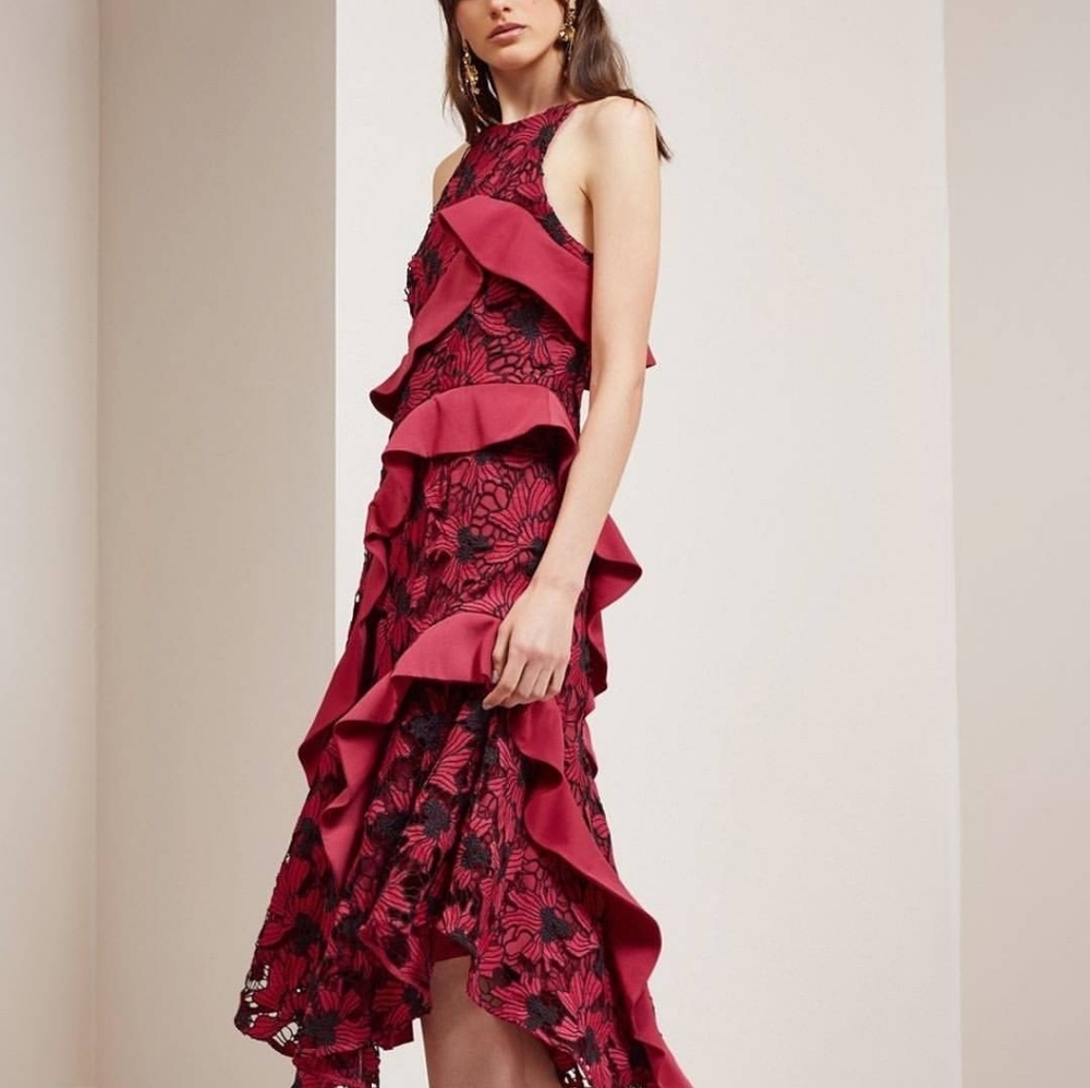 Keepsake raspberry dress